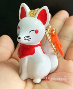 Kitsune Lucky Amulet Fox Keychain